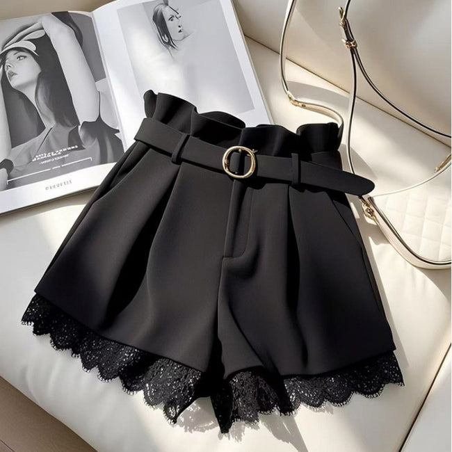 High-waisted Casual Shorts Cropped Pants For Petite Women Hover Image