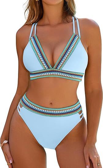 Women's High Waist Bikini Split Suit