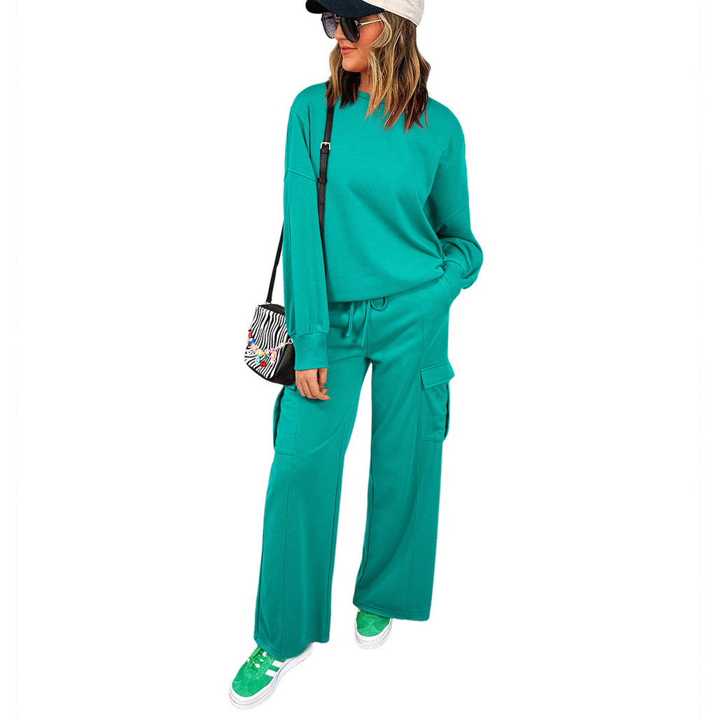 Baggy Pants Two-piece Sweater For Women