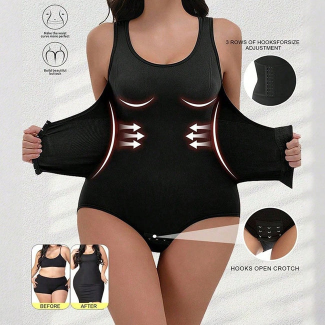 Seamless Shaping Shapewear Body Shaper Tummy Control Bodysuit Women Faja Slimming Waist Trainer Belt Compression Strap Hover Image