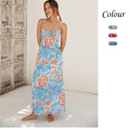 Women's Thin Belt Beauty Back Low-cut Sling Dress