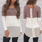 Lace Stitching Slim-fit Sweater Women