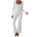 Fashion Casual Small Cardigan Two-piece Set Long Sleeve Trousers Suit
