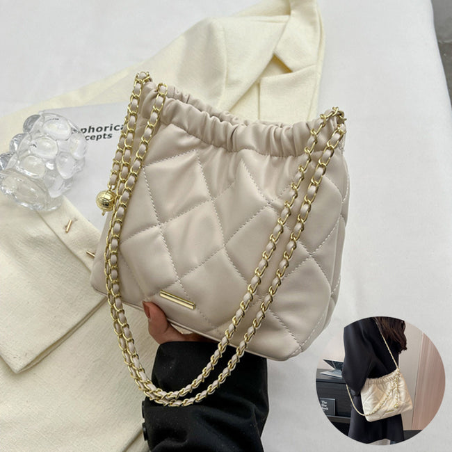 Casual Rhombus Shoulder Bag Chain Messenger Bag Small Bucket Bags Women Hover Image