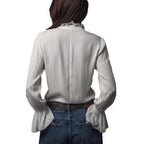 European And American Style Casual Resort Shirt For Women