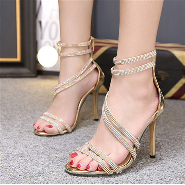 Rhinestone stiletto heels Main Image