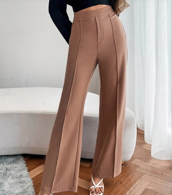 Loose Straight Pants Women High Waist Casual Trousers Hover Image