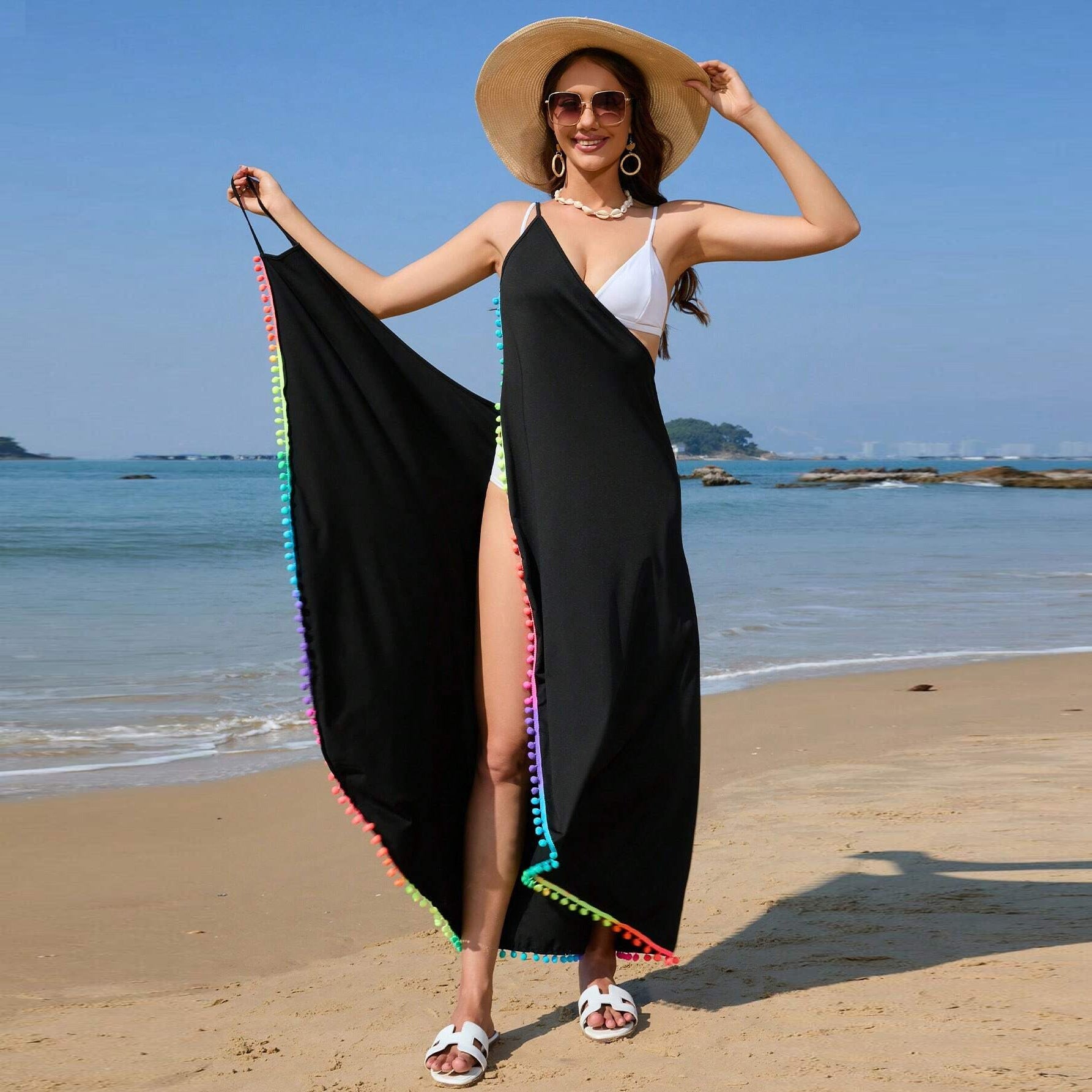 Fashion Personality Female Seaside Holiday Dress