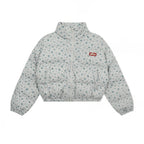Women's American-style Floral Printed Cotton-padded Coat