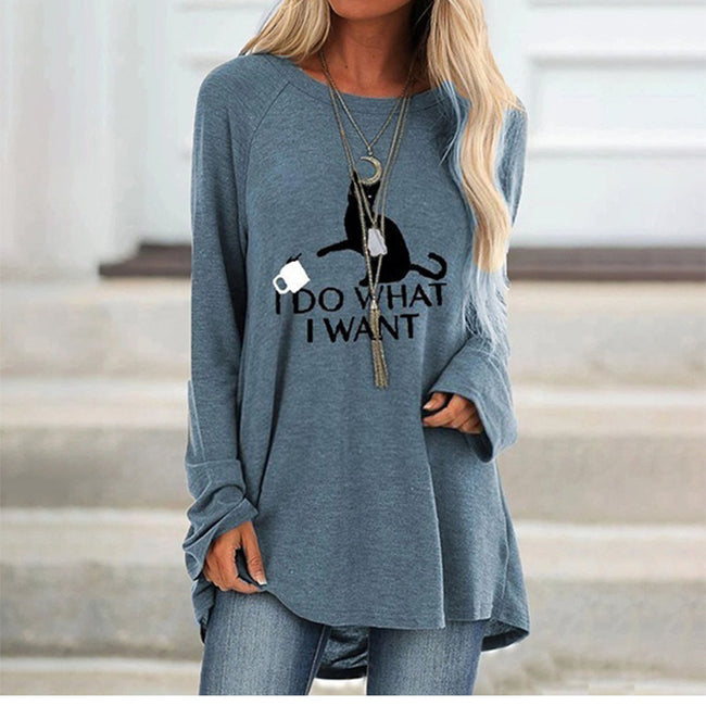 Printed long sweater Main Image