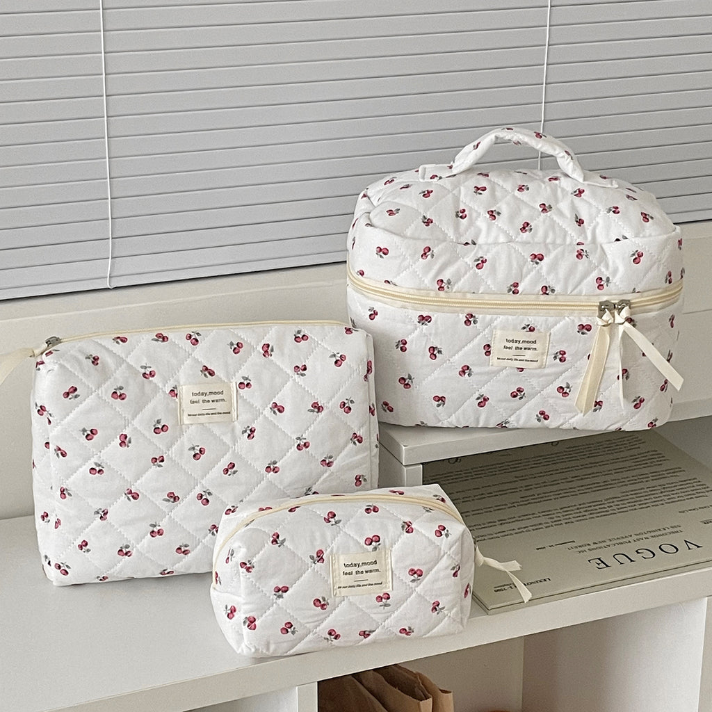 Bow-knot Flower Large-capacity Makeup Bag