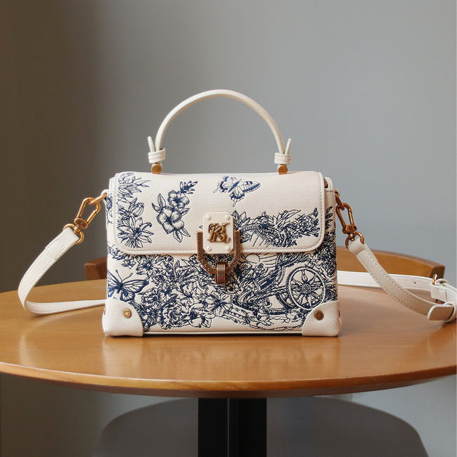 Light-luxury Intricately Embroidered Tote Shoulder Or Crossbody Bag For Women Hover Image