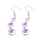 HAIMIS Hot Sale Blue Fire Opal For Women Fashion Jewelry Earrings - Heart Free Gift Box