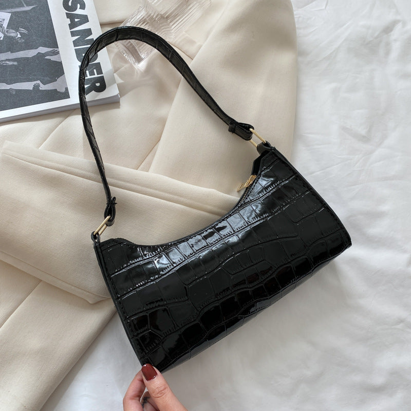 Pattern One Shoulder Handbag Temperament Trend Chain Bag Women