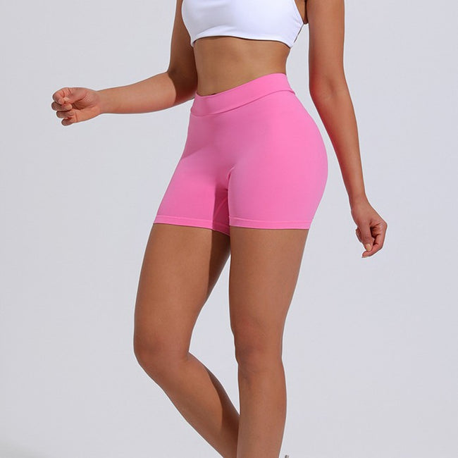High Waist Hip Lift Back V Yoga Shorts For Women Main Image