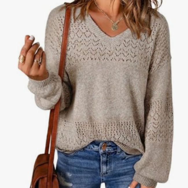 Solid Color Sweater For Women Hover Image