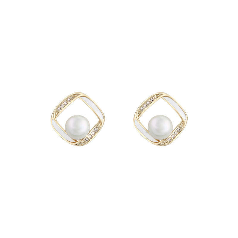 Mango Jewelry Pearl High-end Earrings Women
