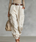 Niche Relaxed-fit Wide-leg Casual Trousers For Women