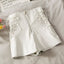 Thin Leather Shorts Women Spring And Autumn Slim Zipper