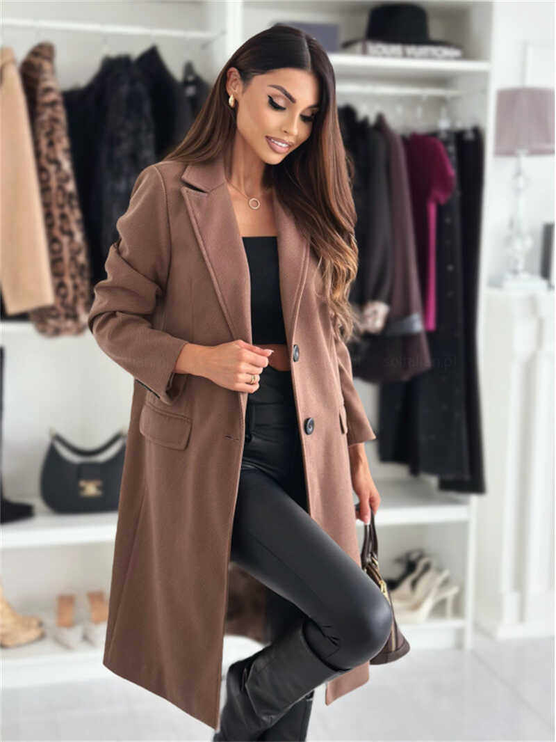 Mode Vêtements Femme Manteau Costume Blazer Veste Manteau