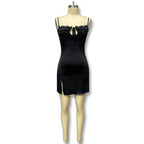 Fashion Personality Lace Sleeveless Split Dress Women