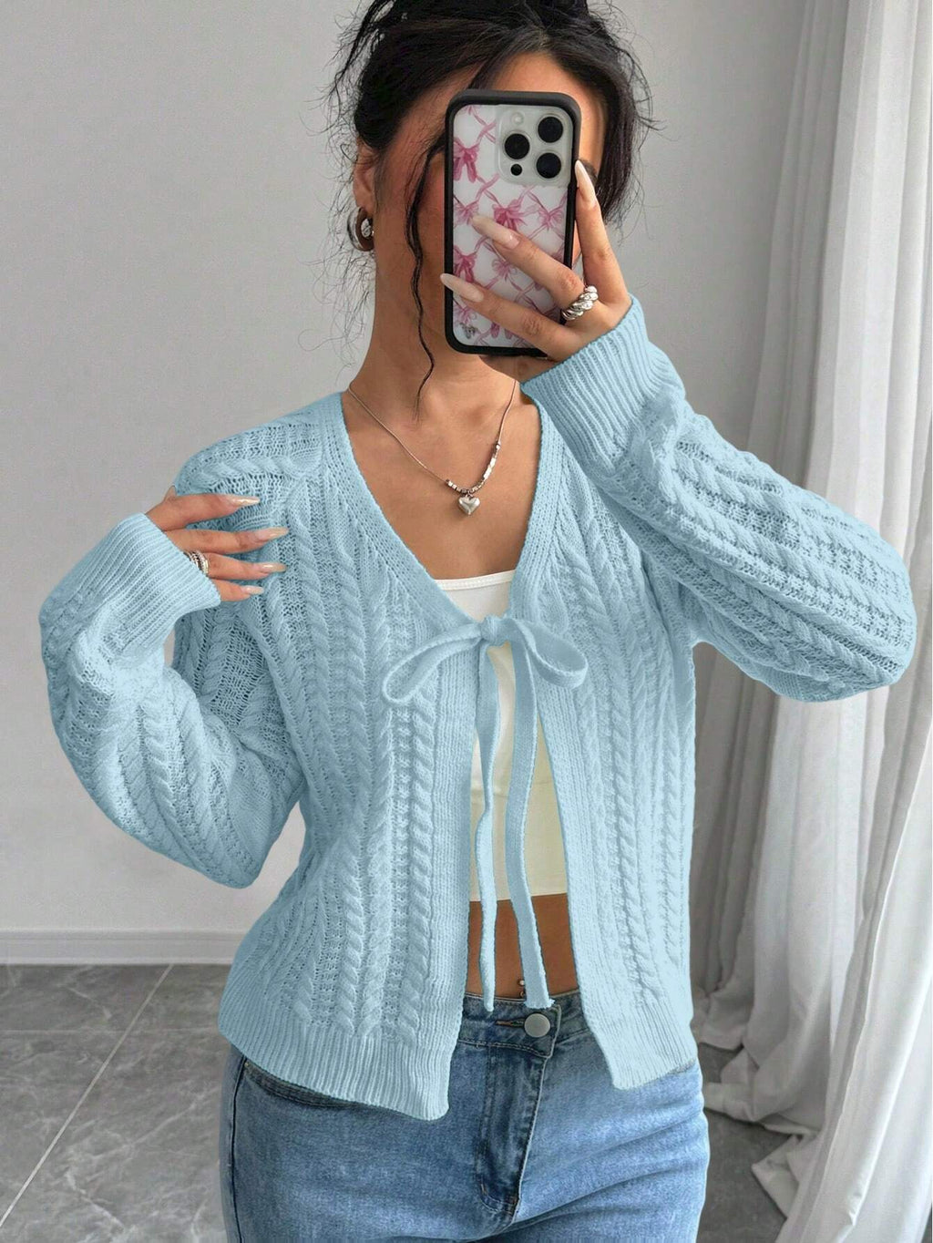 Long Sleeved Knitted Sweater For Women