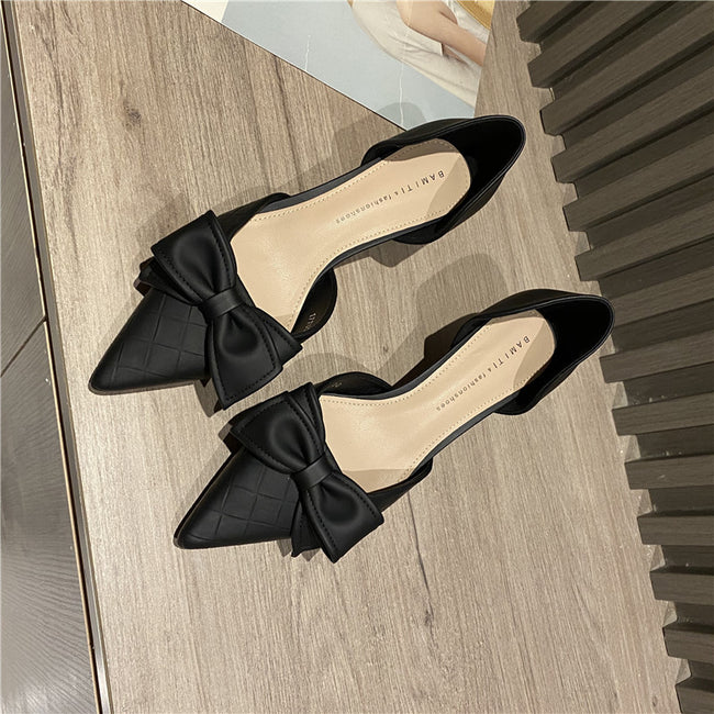 White French Small Heels High Heels Women's Wedding Shoes Hover Image