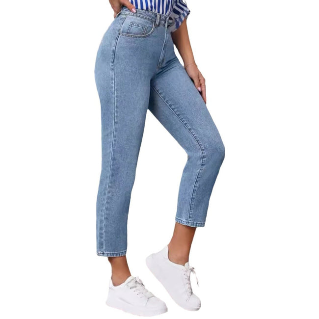 Retro High Waist Stretch Skinny Jeans For Women Main Image
