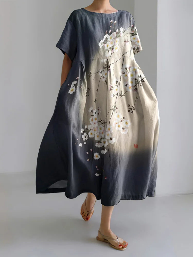 Women's Elegant Casual Printed Short Sleeve Dress