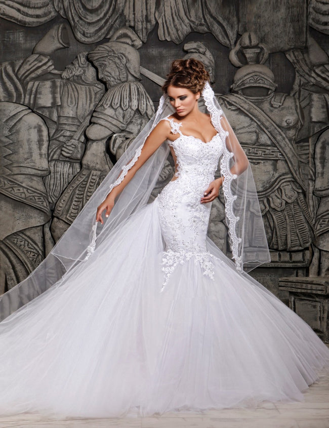 Lace Mermaid Wedding Dress Main Image