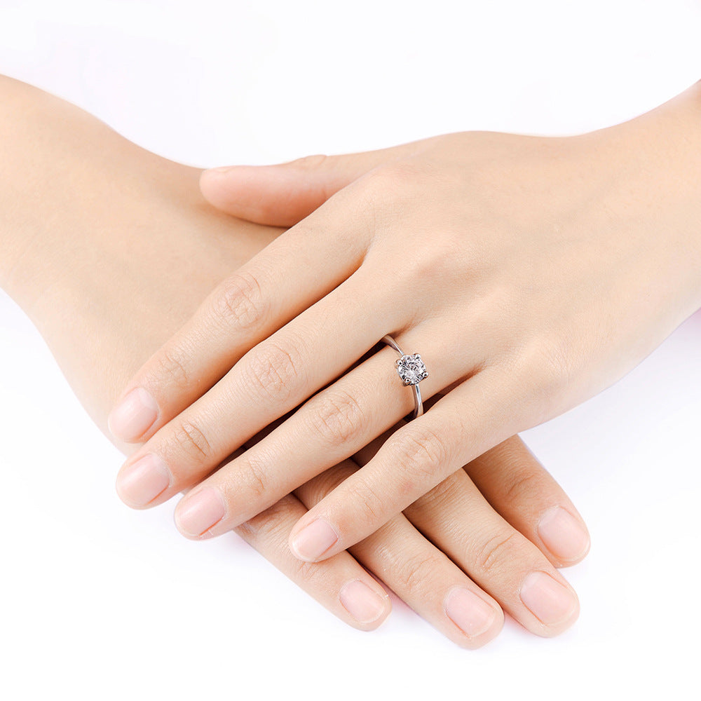 Couple Fashion Zircon Personality Wedding Rings