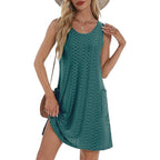 Women's Sleeveless Pocket Vest Dress