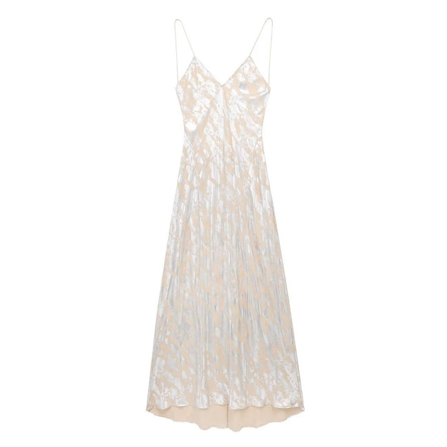 Women's Metal Foil Printed Underwear Dress Main Image