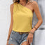 Resort-style Camisole Womens One-shoulder Tank Top