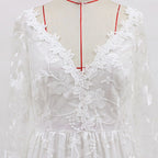 Wedding Dress Sexy Lace Long Sleeve Dress Evening Dress