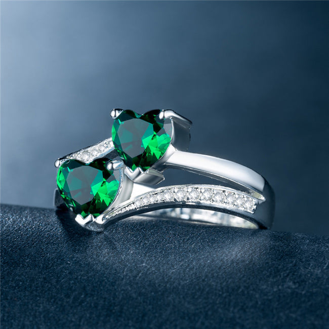 Wholesale of Platinum-plated Copper Rings Jewelry with Zircon Rings Main Image
