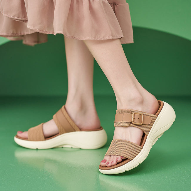 Thick Sole MD Slide Sandals - Lightweight Non Slip Casual Sport Sandals For Men And Women Hover Image