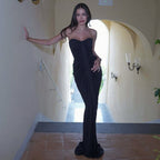 Seamless Ribbon Wrap Bodycon Dress For Women