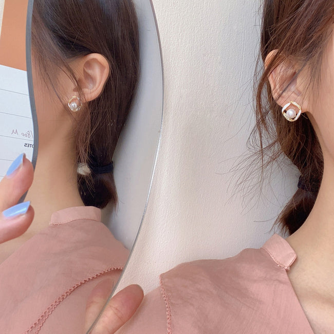 Mango Jewelry Pearl High-end Earrings Women Main Image