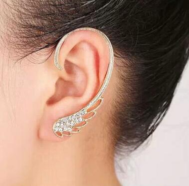 Feather Earings Oorbellen New Punk Clip Earrings Hover Image