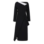 Fashion Personality French Stitching Dress Women