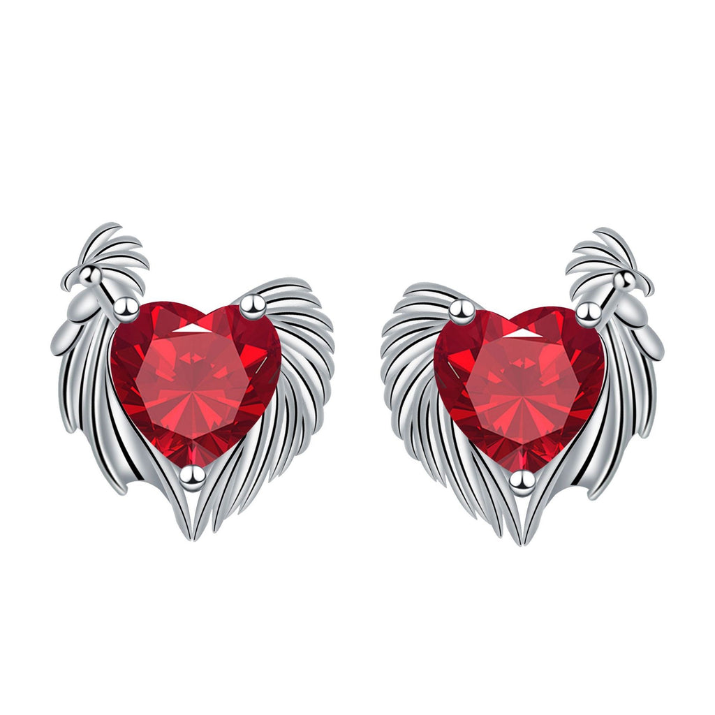 Love Heart Stud Earrings Elegant Graceful High-grade Jewelry For Women
