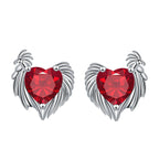 Love Heart Stud Earrings Elegant Graceful High-grade Jewelry For Women