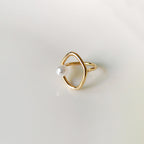 Dainty Faux Pearl Ring for Women Minimalist Rings