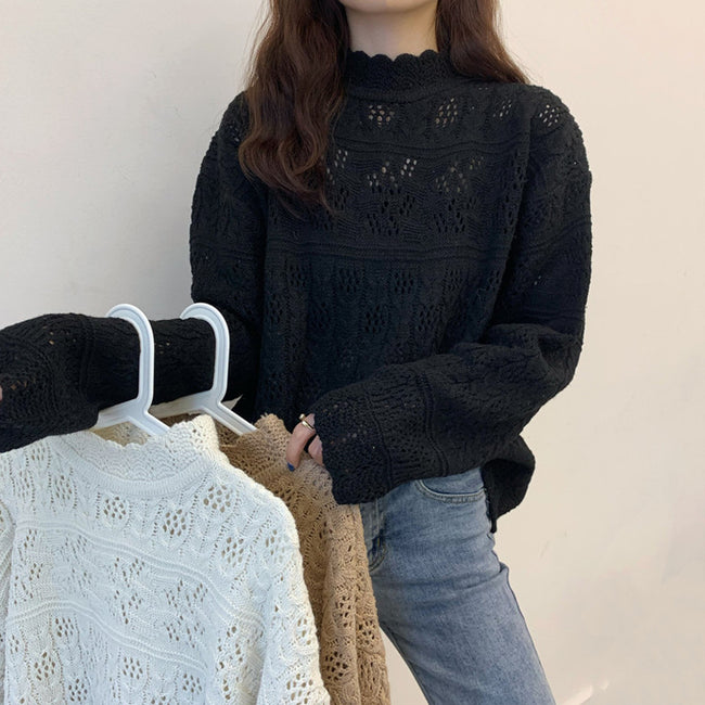 Knit  Women Loose-fitting Sweater Main Image