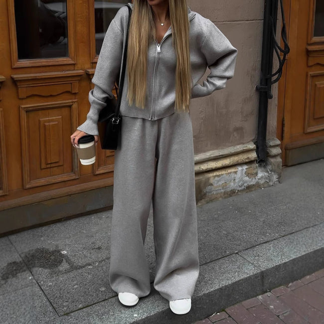 Two-piece Set Casual Cardigan Suit Women Hover Image