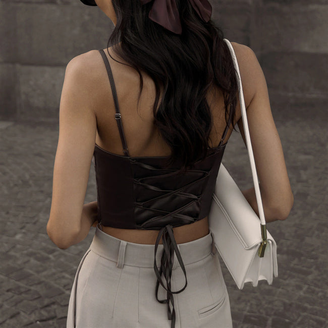 Fashion Suspenders Bottoming Vest For Women Main Image