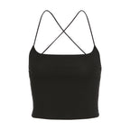 One-line Neck Sexy Halter Slim-fit Umbilical Vest Women