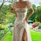 Fashion Floral Slim-fitting Sling Dress Women