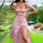 Fashion Floral Slim-fitting Sling Dress Women